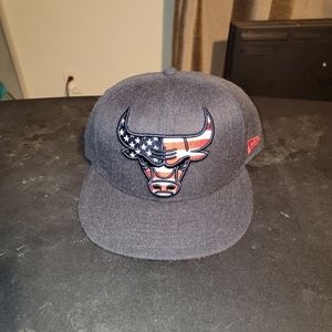 New Era Chicago Bulls USA Denim color Snapback Hat